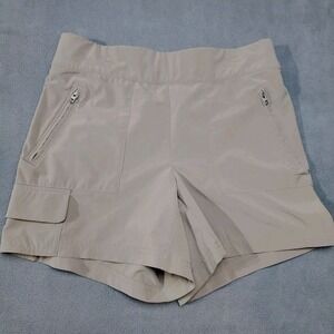 Athleta Shorts Womens Size 4 Brown Stretch Activewear 26 Waist Yoga Workout